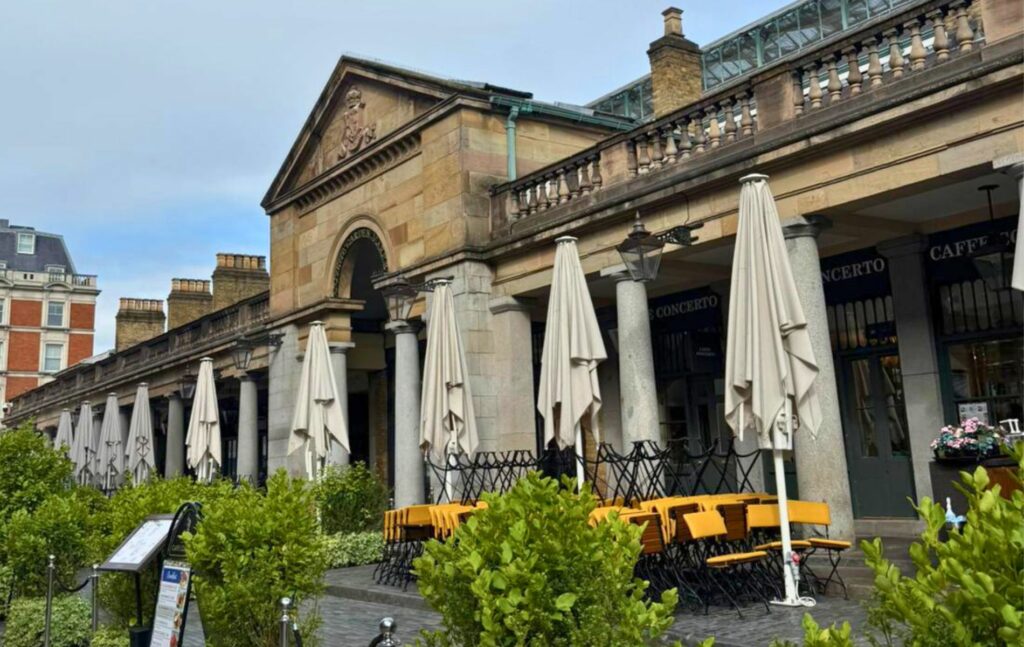 Dining in Covent Garden