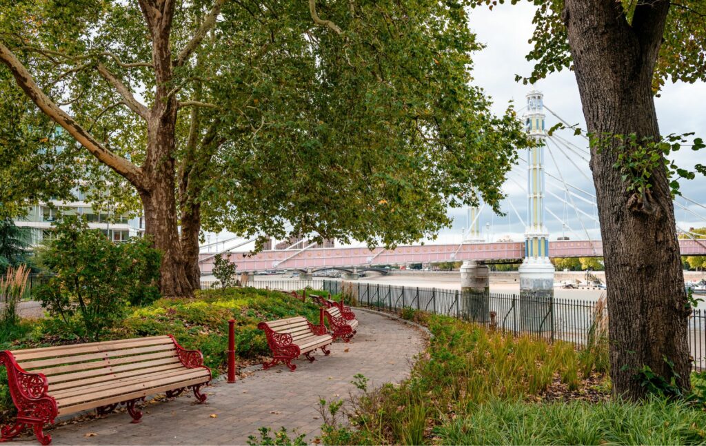Green spaces in Battersea Battersea Park London