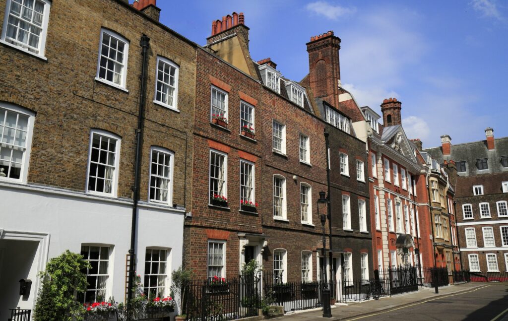 Victorian mansions in Kensington, London