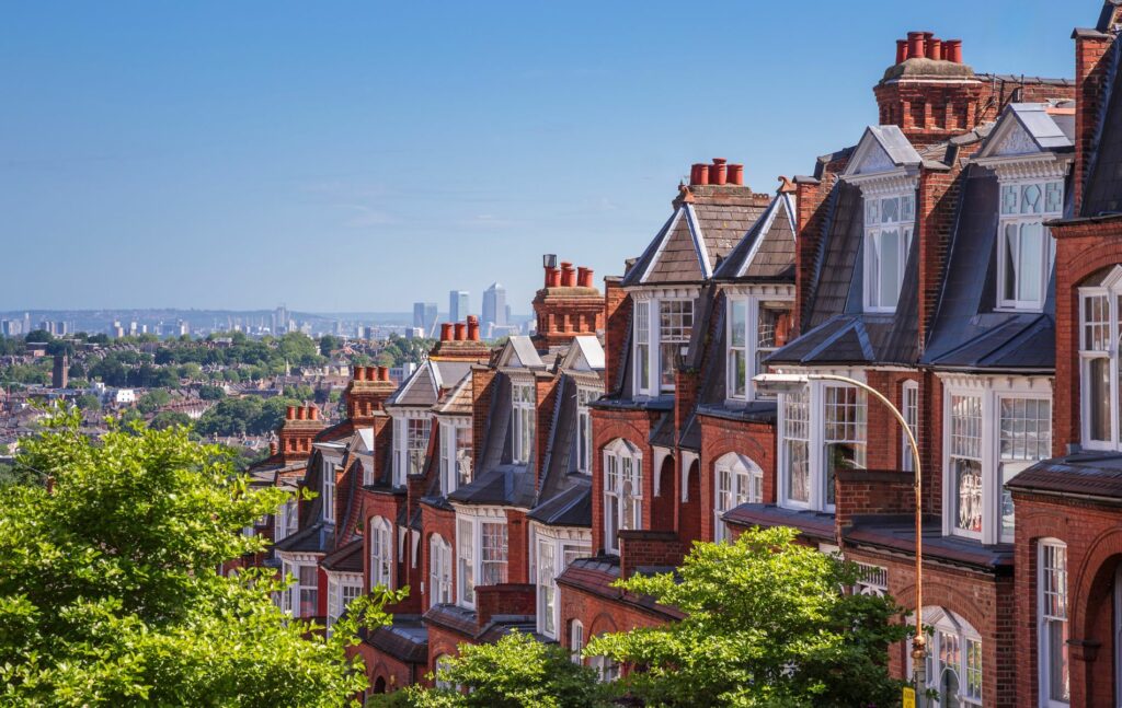 Edwardian houses in Muswell Hill, London