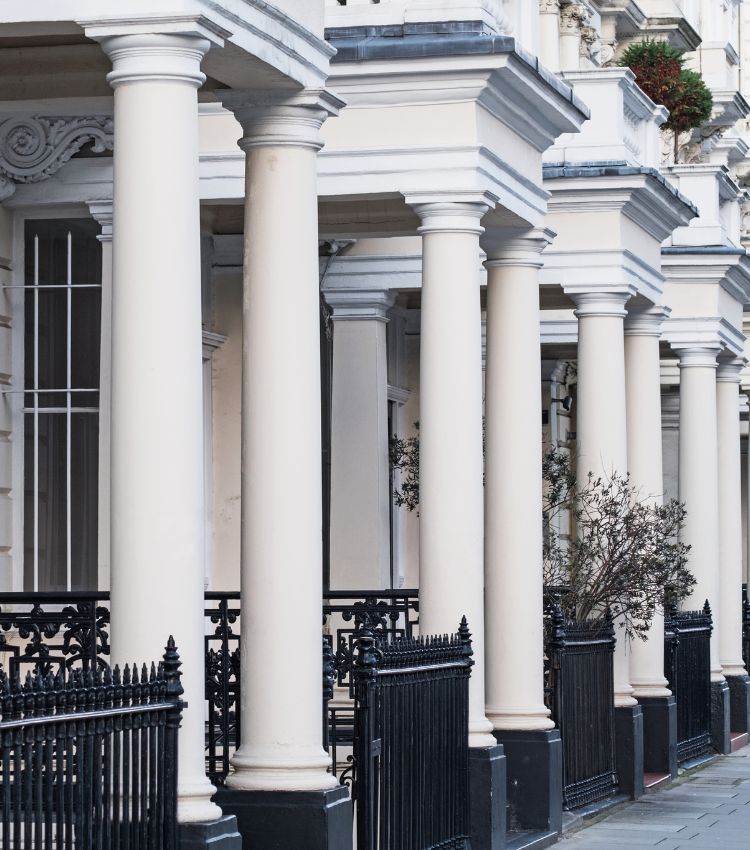 London property, Georgian housing in central London